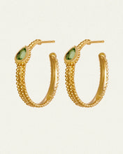 Load image into Gallery viewer, Temple Of The Sun - Gigi Hoop Earrings - Gold
