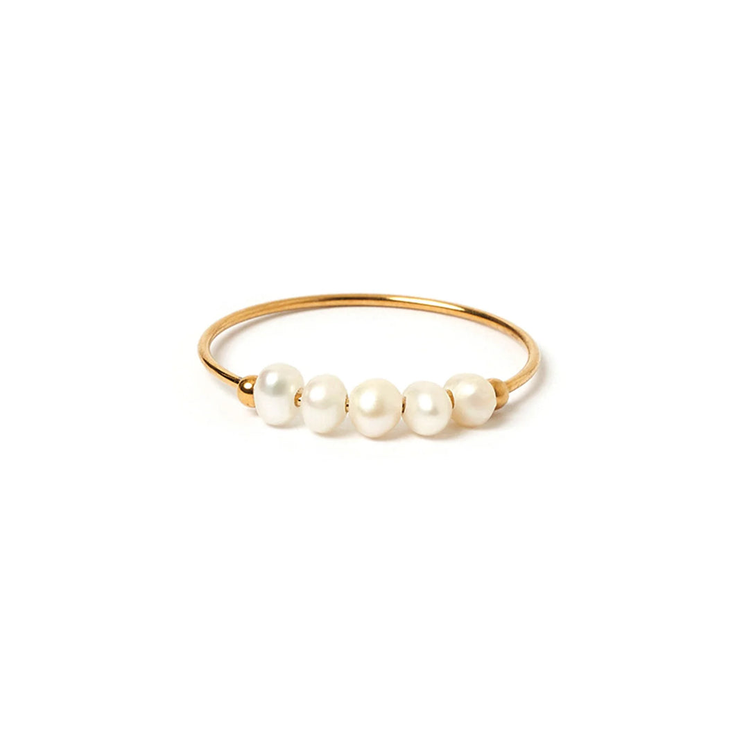 Arms Of Eve - Remi Pearl Ring - Gold