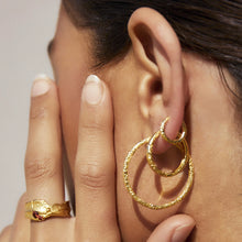Load image into Gallery viewer, Arms Of Eve - Arabella Hoop Earrings - Gold
