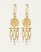 Load image into Gallery viewer, Temple Of The Sun - Palas Chandelier Earrings - Gold
