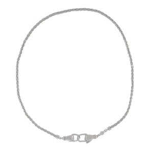 Cleopatra’s Bling - Handmade Snake Chain Necklace - Silver