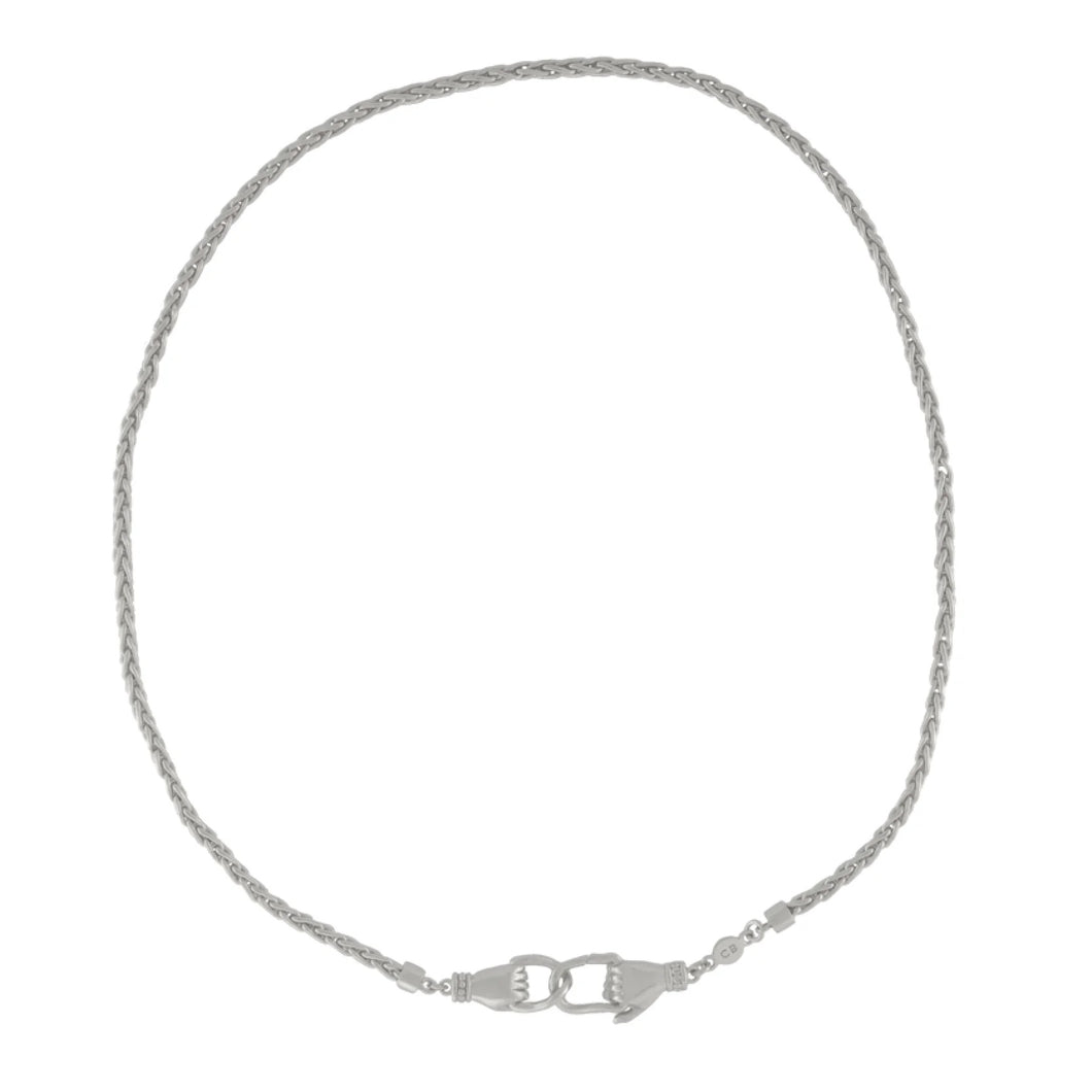 Cleopatra’s Bling - Handmade Snake Chain Necklace - Silver