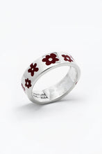 Load image into Gallery viewer, Merchants Of The Sun - Bouquet Ring Red - Silver
