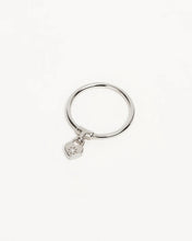 Load image into Gallery viewer, By Charlotte - Crystal Lotus Heart Padlock Ring - Silver
