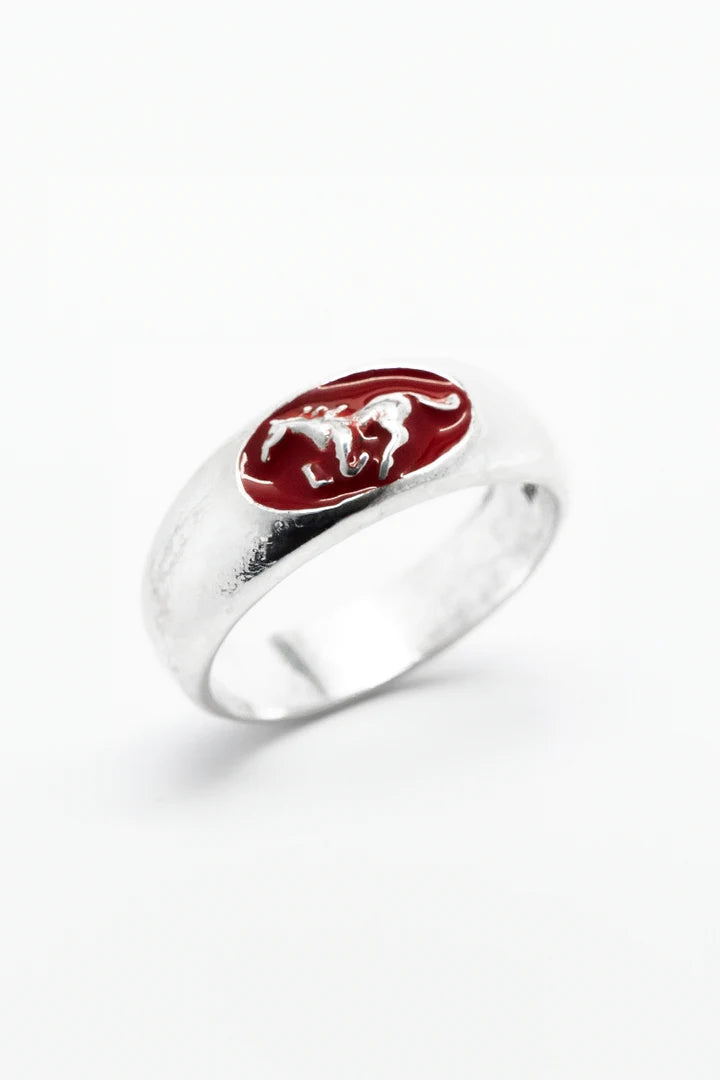 Merchants Of The Sun - Stallion Ring Red - Silver