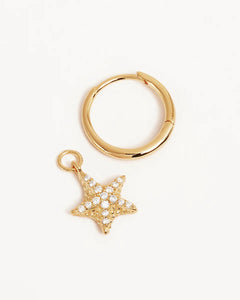 By Charlotte - By The Sea Starfish Hoops - Gold