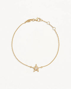 By Charlotte - By The Sea Starfish Bracelet - Gold