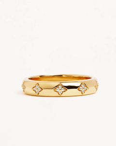 By Charlotte - Bloom With You Lotus Ring - Gold