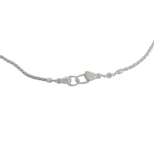 Cleopatra’s Bling - Handmade Snake Chain Necklace - Silver