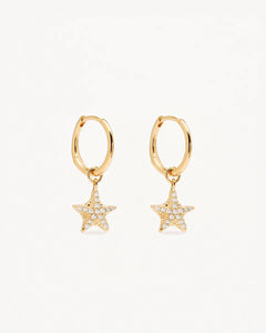 By Charlotte - By The Sea Starfish Hoops - Gold