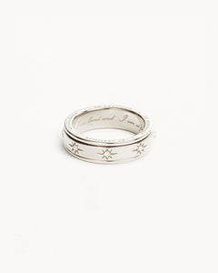 By Charlotte - I Am Loved Spinning Meditation Ring - Silver