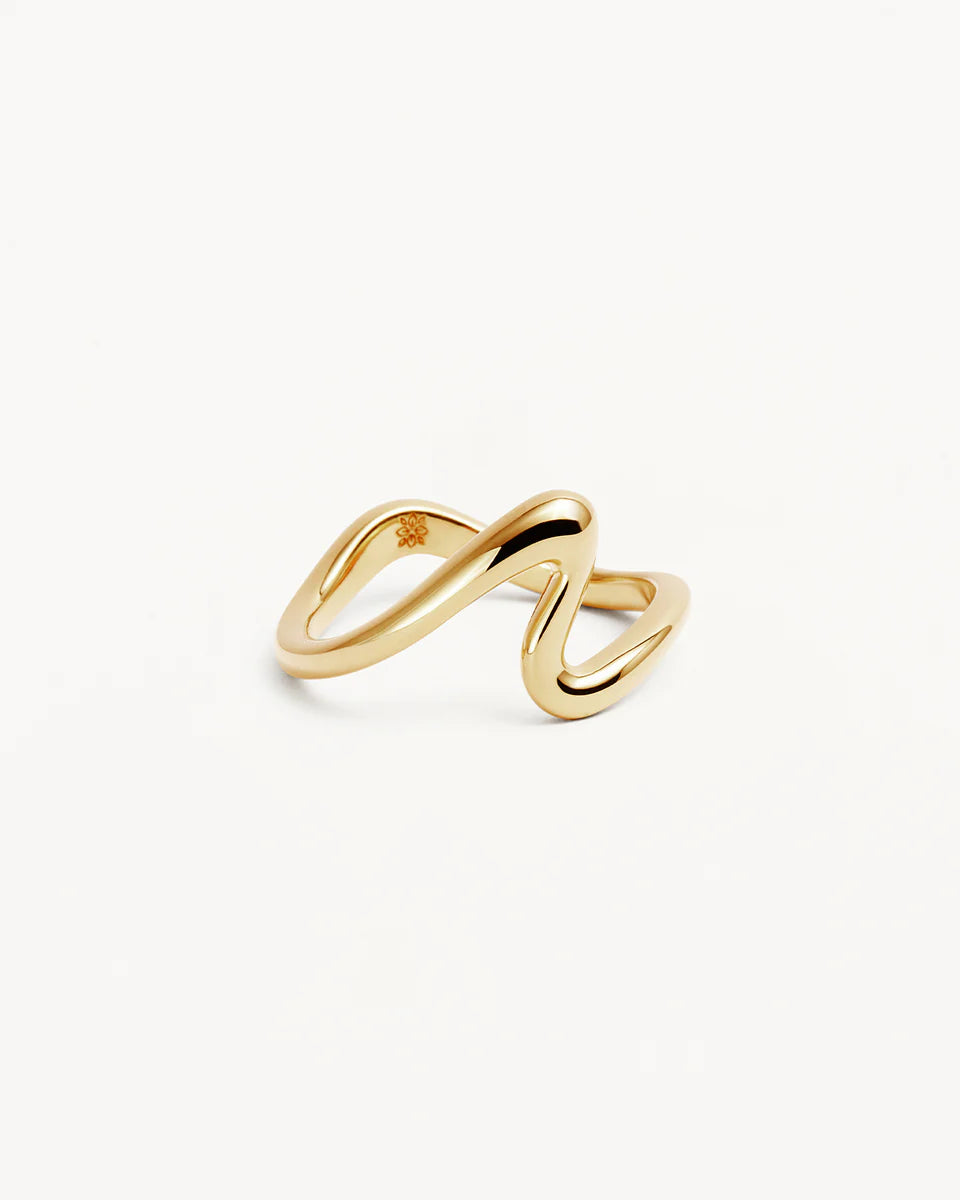 By Charlotte - Flow Of Life Ring - Gold