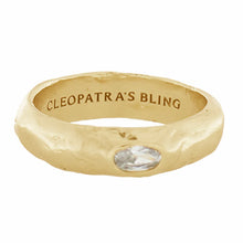 Load image into Gallery viewer, Cleopatra&#39;s Bling - Trismosin Ring with Zircon - Gold
