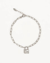 Load image into Gallery viewer, By Charlotte - Promise of Us Lotus Padlock Bracelet - Silver
