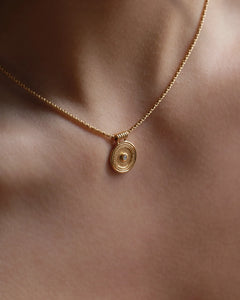 Temple Of The Sun - Capella Coin Necklace - Gold