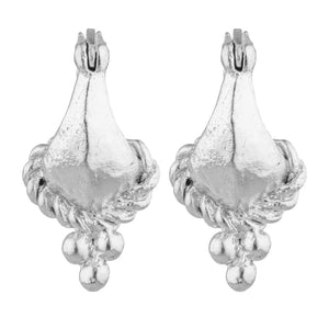 Cleopatra's Bling - Tantour Hoop Earrings - Sterling Silver