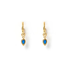 Load image into Gallery viewer, Arms Of Eve - Daisy Earring - Sapphire/Gold
