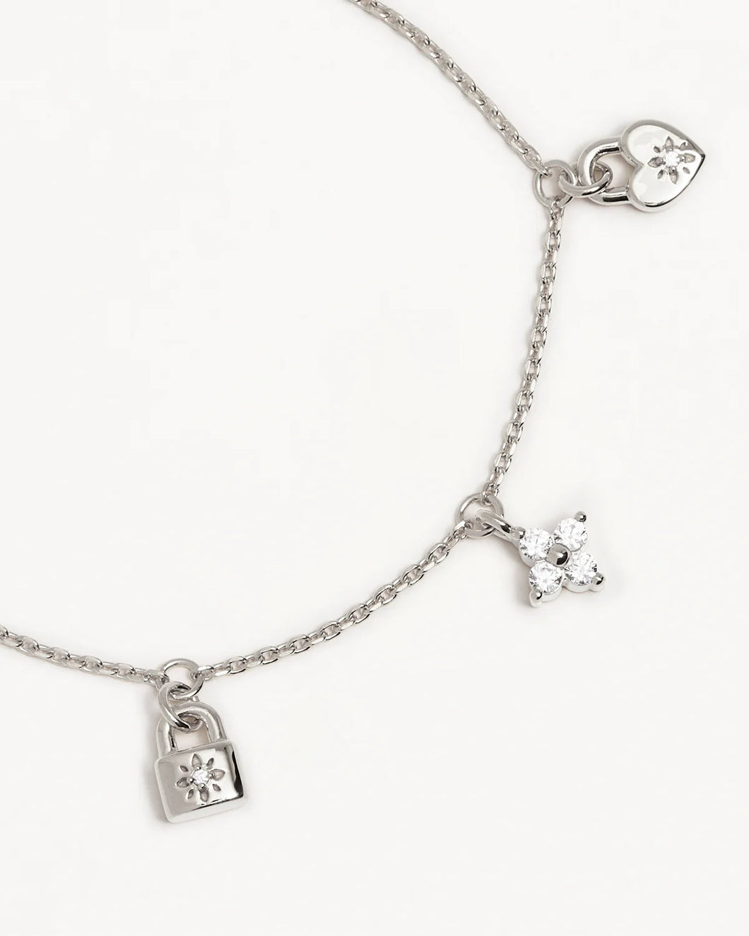 By Charlotte - Love Unlocked Charm Bracelet - Silver