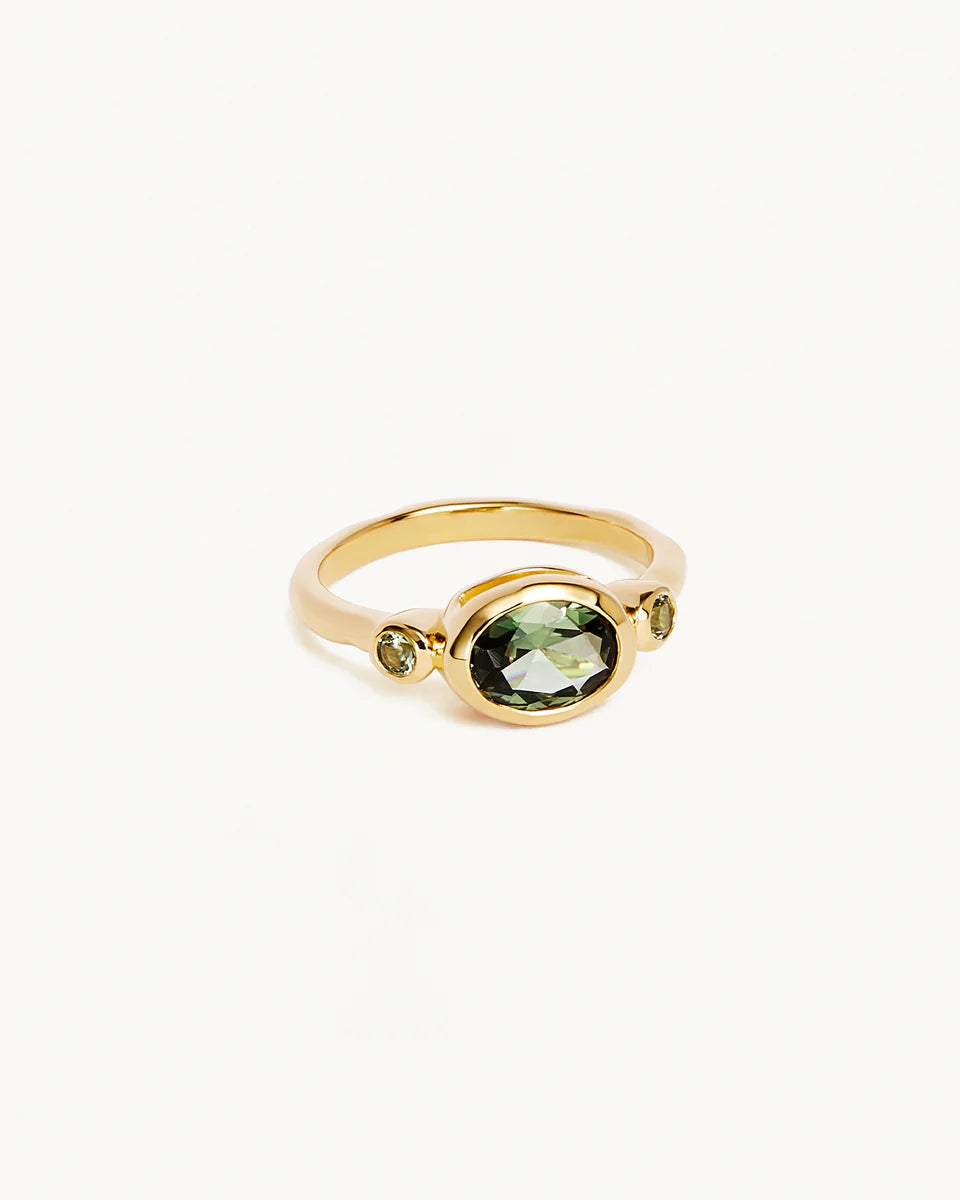 By Charlotte - Radiant Soul Tourmaline Ring - Gold