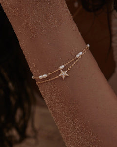 By Charlotte - By The Sea Starfish Bracelet - Gold