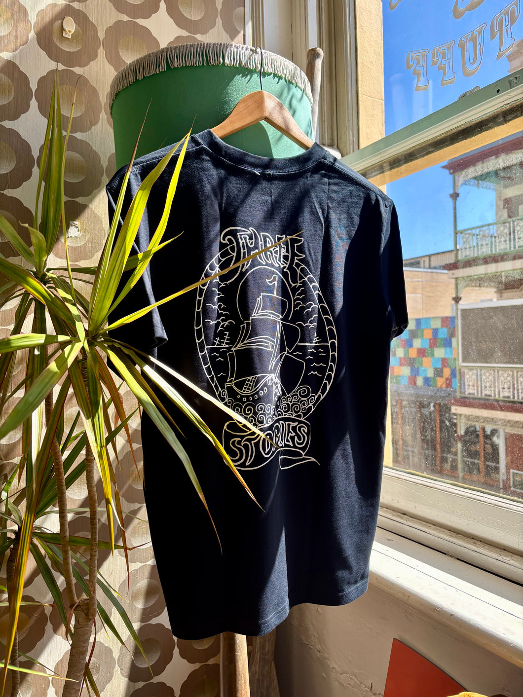 Three Stories - Tall Ship Tee - Navy
