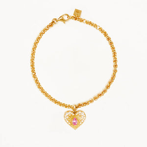 By Charlotte - Connect With Your Heart Bracelet - Gold