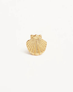 By Charlotte - By The Shore Shell Stud Earrings - Gold