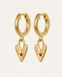 Temple Of The Sun - Lovers Earrings - Gold