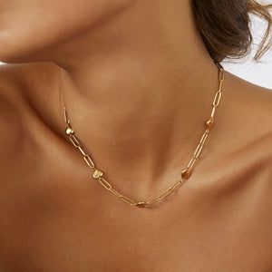 Arms Of Eve - Lev Heart Necklace - Gold