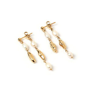 Arms Of Eve - Mimi Pearl Earrings - Gold