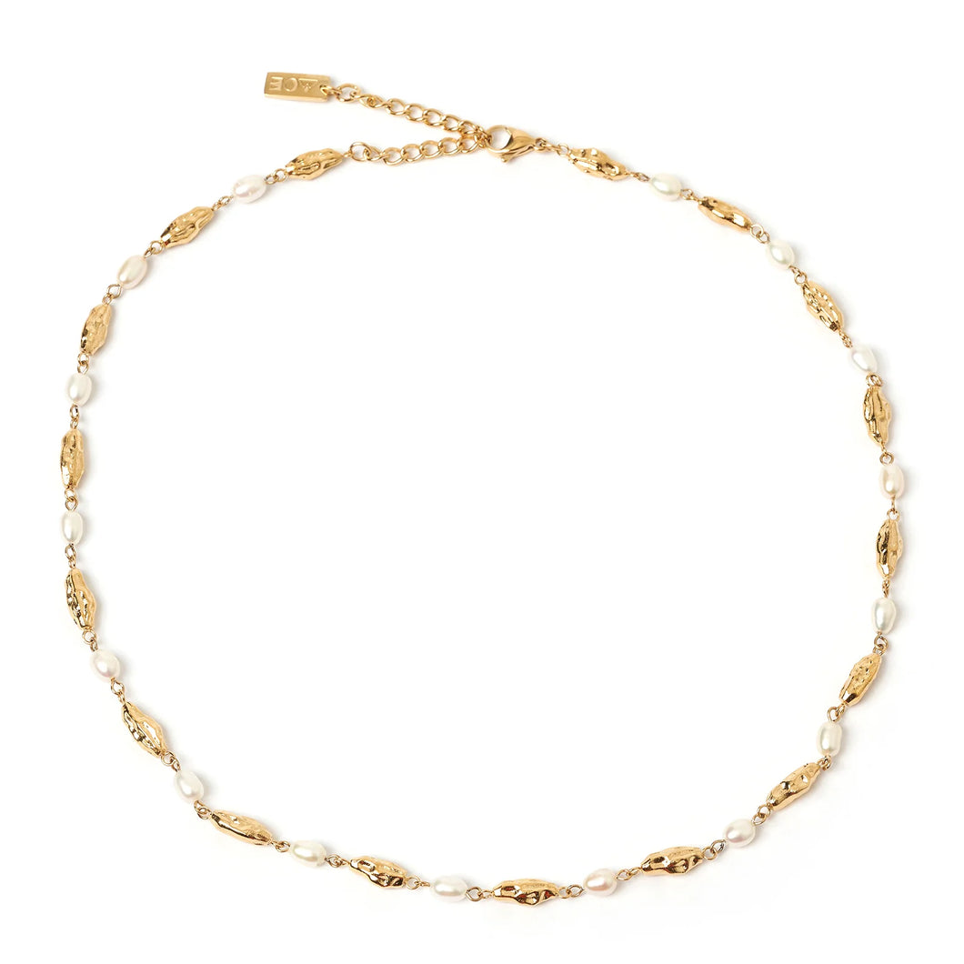 Arms Of Eve - Mimi Pearl Necklace - Gold