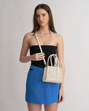Load image into Gallery viewer, Brie Leon - Paloma Basket Bag - Vanilla Glossy Crinkle
