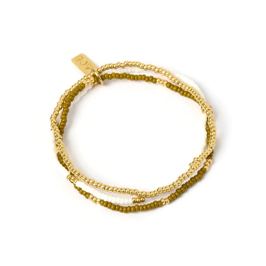 Arms Of Eve - Sunny Bracelet - Khaki/Gold