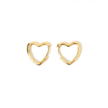 Load image into Gallery viewer, Arms of Eve- Sweetheart Gold Earrings- Large
