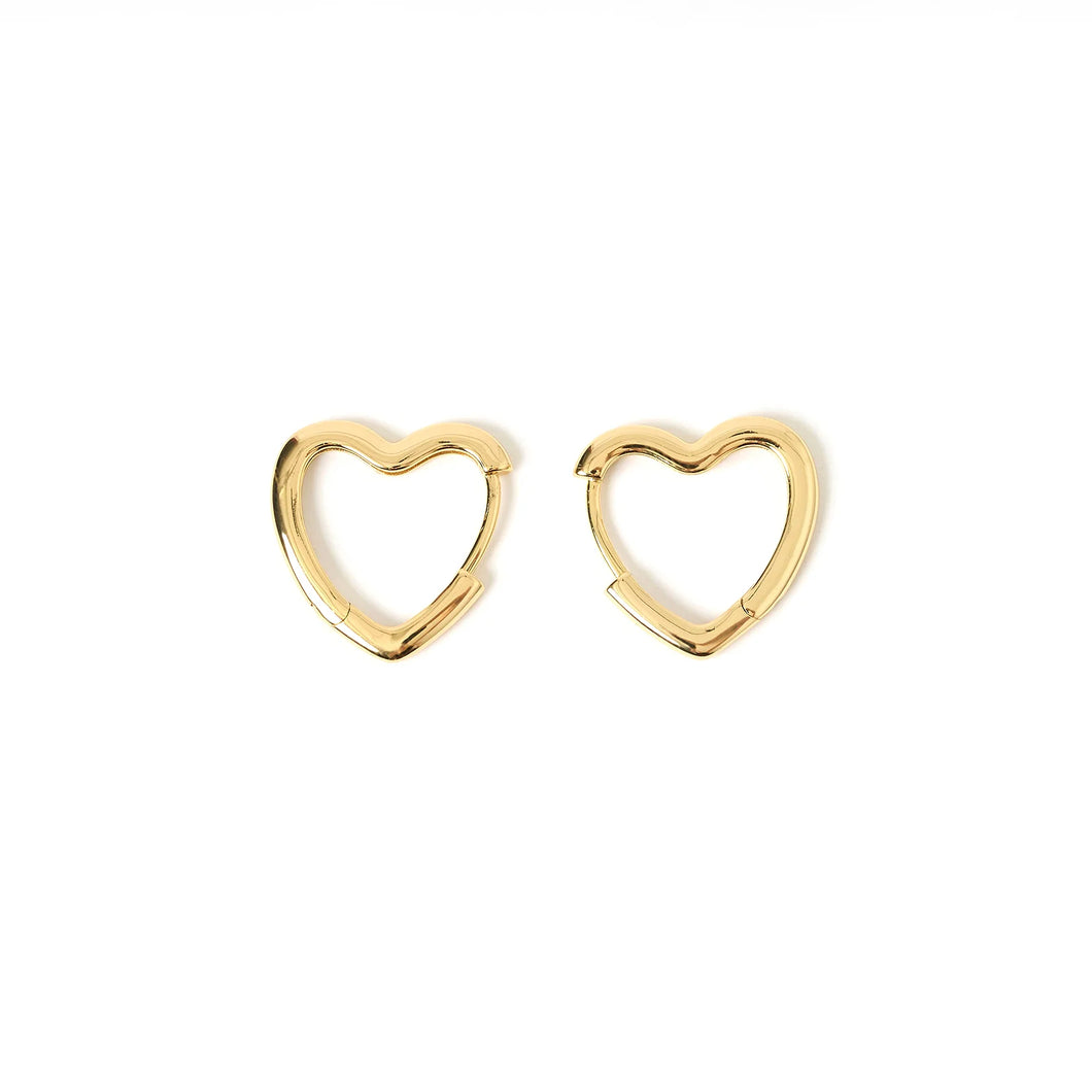 Arms of Eve- Sweetheart Gold Earrings- Large