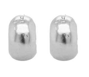 Cleopatra's Bling - Hecate Hoop Earrings - Silver