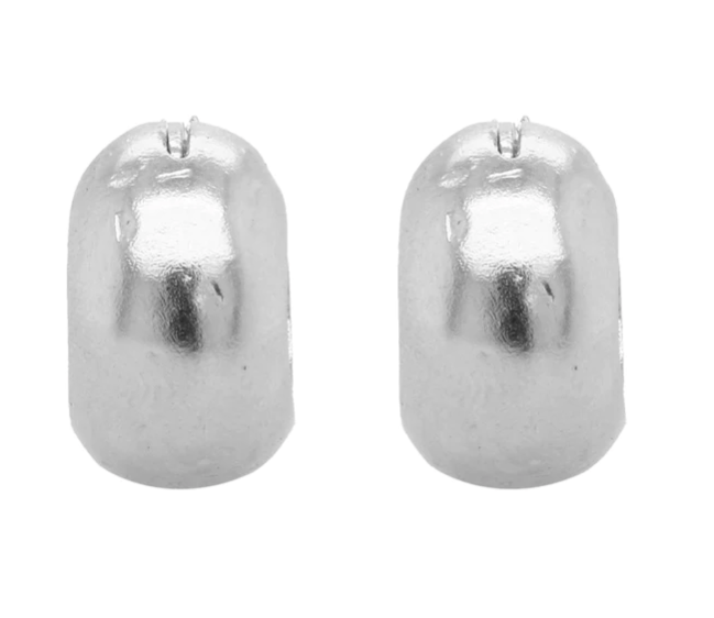 Cleopatra's Bling - Hecate Hoop Earrings - Silver