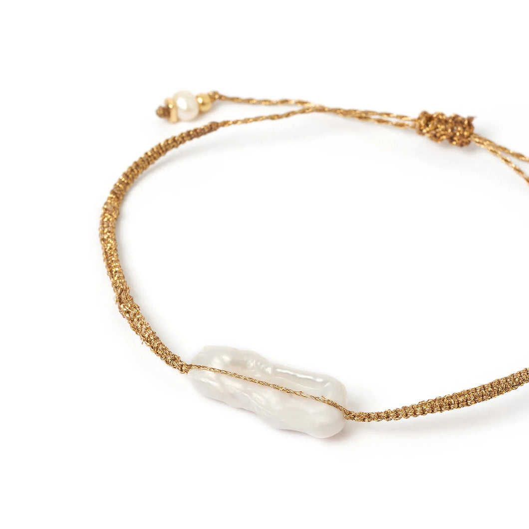 Arms Of Eve - Tulum Pearl Bracelet - Gold