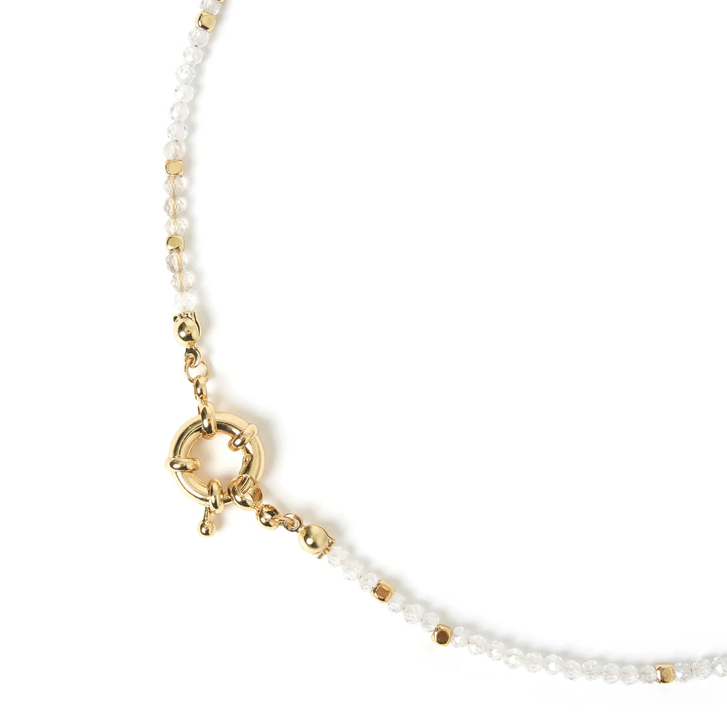 Arms Of Eve - Vienna Gemstone Necklace - Clear Quartz