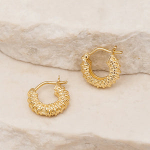 By Charlotte- Weave Your Magic Small Hoops- Gold
