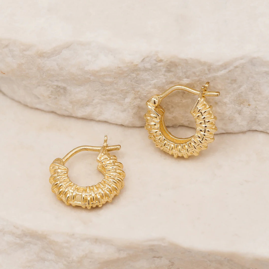 By Charlotte- Weave Your Magic Small Hoops- Gold