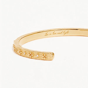 By Charlotte - Live In Grace Cuff - Gold