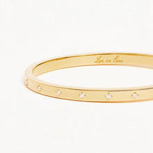 Load image into Gallery viewer, By Charlotte - Live In Love Hinged Bracelet - Gold
