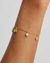 Load image into Gallery viewer, By Charlotte - Love Unlocked Charm Bracelet - Gold
