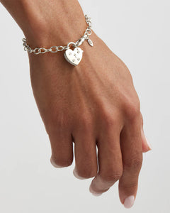 By Charlotte - Love Unlocked Padlock Bracelet - Silver