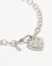 Load image into Gallery viewer, By Charlotte - Love Unlocked Padlock Bracelet - Silver
