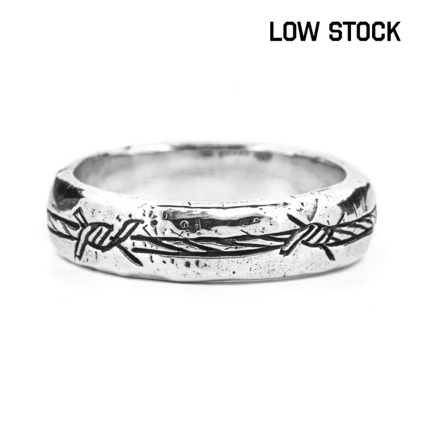 Lox & Chain - Barbed Wire Band Ring