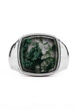 Load image into Gallery viewer, Lox &amp; Chain - Creed Ring - Moss Agate
