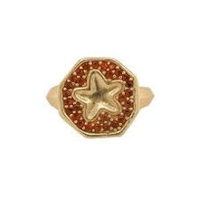 Load image into Gallery viewer, Cleopatra&#39;s Bling -  Endymion Ring - Red/Gold
