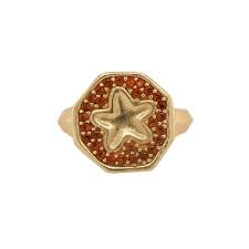 Cleopatra's Bling -  Endymion Ring - Red/Gold